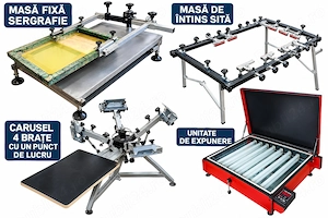 Vând echipamente și accesorii pentru serigrafie manuală, potrivite atât pentru cine dorește să încea - imagine 5