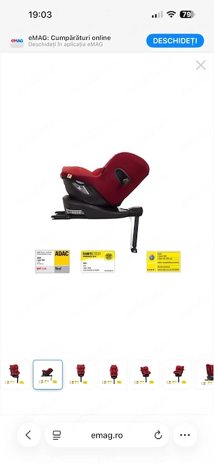 Scaun auto isofix Joie I-Spin 360 Merlot