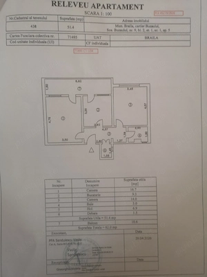 Proprietar, Vând apartament 2 camere etaj 1,confort 1 Decomandat 62 m2 Buzaului  - imagine 2