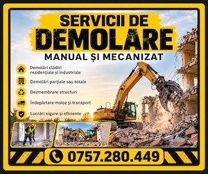Demolări clădiri   manual & mecanizat