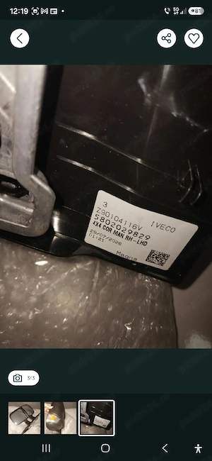 oglinda  iveco daily 6 noua  partea dreapta  - imagine 2