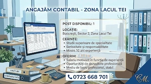 Angajam contabil-Zona Lacul Tei