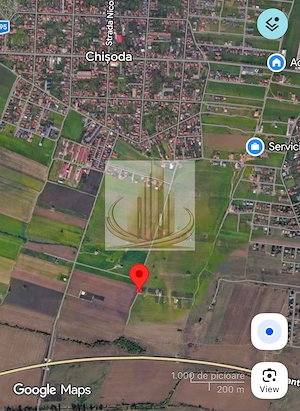 Teren investițional Chișoda | 974 mp | 2 fronturi | PUZ servicii