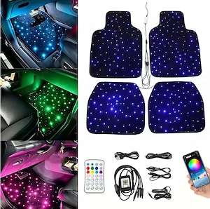 Covorașe LED RGB Starlight pentru mașină