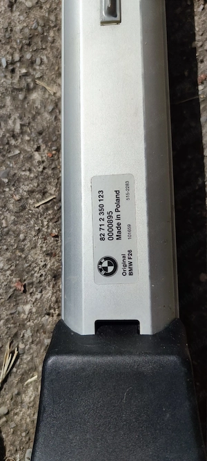 Bare transversale portbagaj originale BMW X4 F26 – OEM 82712350123 - imagine 5