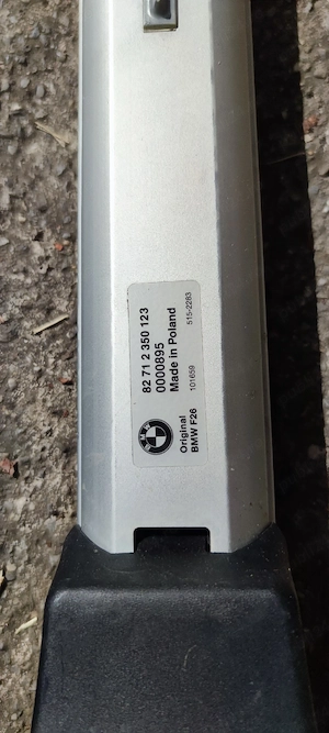 Bare transversale portbagaj originale BMW X4 F26 – OEM 82712350123 - imagine 4