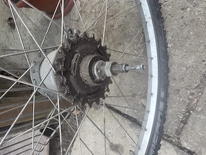 Roată pentru Bicicletă cu caucuc pe 26 