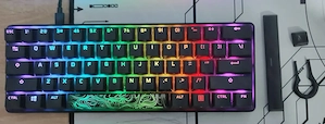 Vând tastatură gaming Hyperx Alloy Origins 60 în stare EXCELENTĂ