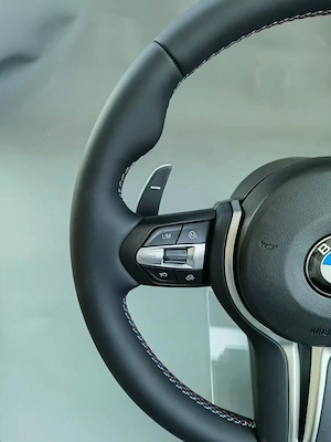 Volan BMW M din piele cu padele - imagine 4