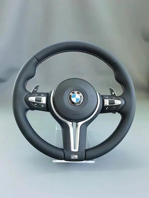 Volan BMW M din piele cu padele - imagine 2