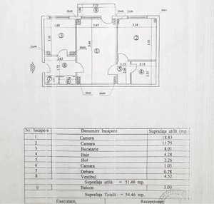 2 camere | 54 mp | Parcare | Centrală proprie | Etaj 8/8 - imagine 9