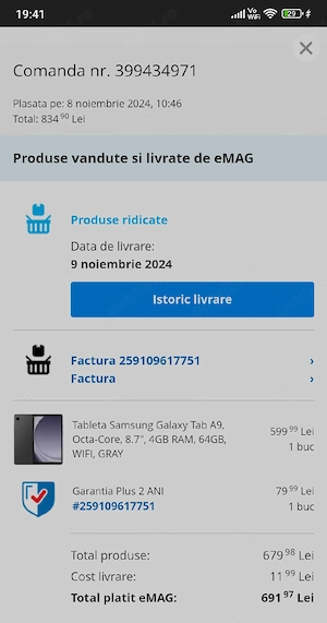 Vând Tableta Samsung Galaxy Tab A9 - imagine 3