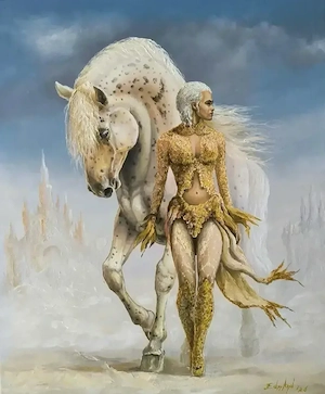 Tablouri în Ulei pe Pânză Pictate Manual Abstract Fantasy Flori  