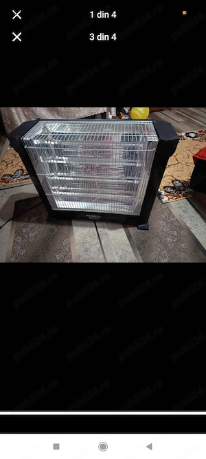 Radiator electric cu patru trepte putere 2200 w
