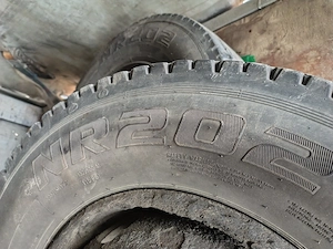 2 Anvelope Kama tracțiune 235 75 17.5 cauciucuri DOT 2021 jante Atego Man 7.5tone roti complete - imagine 3