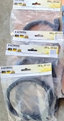 Set   Pachet 4 Cabluri HDMI High Speed BLOW   Noi, Sigilate (Full HD, 3D)