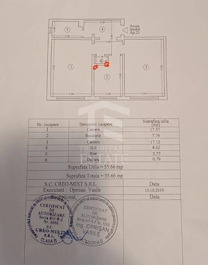 Apartament 2 camere Tomis 3 - parter - centrala termica - imagine 9