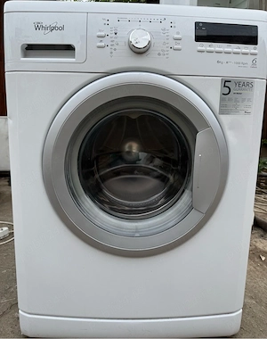 Slim Whirlpool AWSX 63013, 6th Sense, 6 kg, 1000 RPM, Clasa A+++, 45 cm, Alb