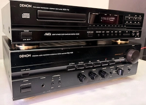Denon PMA-715R amplificator stereo statie receiver + CD DCD 715 Sunet Realist - imagine 2