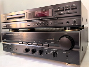 Denon PMA-715R amplificator stereo statie receiver + CD DCD 715 Sunet Realist - imagine 4