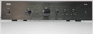 Amplificator Stereo Mohr SV50 Front Aluminiu Periat Negru Jack Aux Casti