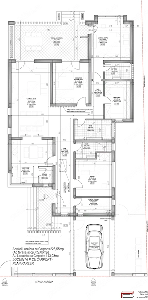 CASĂ LA SOL 143 mp utili 4 camere, 620 mp teren Via Carmina Comision 0 - imagine 9