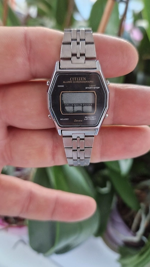 ceas vintage citizen seven alarm chronograph 1982 piese restaurare
