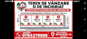 teren zona M2 in mijlocul complexului Grand Kristal