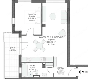 Apartament 2 camere, nou 2026, finisat, et.3 8, Sol Residence - imagine 8