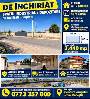 Teren si hala de inchiriat - imagine 4