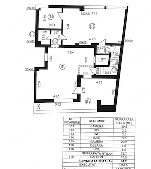 Apartament premium 2 camere 76,70 mp utili + terasa 17,50 mp Polona comision 0% - imagine 15
