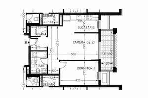 0% | Apartament 2 camere RECOMPARTIMENTAT, 55 mp, centrala | Planorama - imagine 13