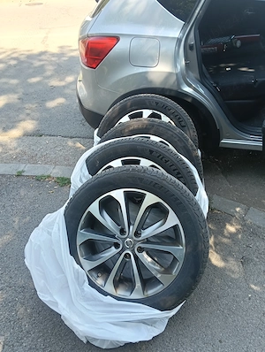 Set complet jante originale Nissan R18 + anvelope de iarnă Michelin Pilot Alpin 5 - imagine 7