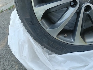 Set complet jante originale Nissan R18 + anvelope de iarnă Michelin Pilot Alpin 5 - imagine 3