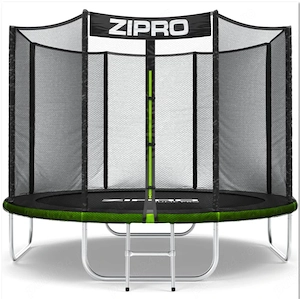 Trambulina de gradina Zipro, 8ft, 252cm, cu plasa externa, 3 picioare duble greutate, maxima utiliza