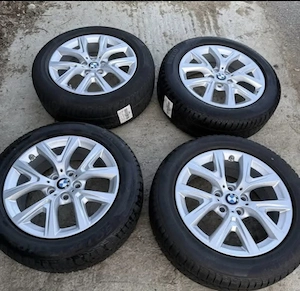 Jante originale bmw r17 cu cauciucuri de iarna