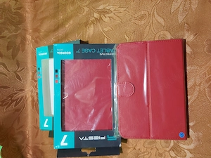 Husa pentru tableta, din piele ecologica, potrivita pentru tablete cu ecran de 7 inch. Produs nou, c