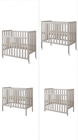 Pătuț (poate fi şi co-sleeper) + saltea premium  - imagine 2
