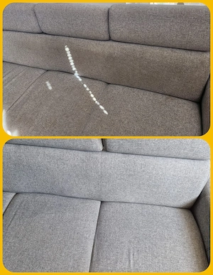Spălarea canapelelor prin injecție extracție și desinfecție cu abur umed si uscat!