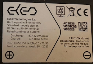 Baterie Modul ELEO Technologies 4.4KWh 87.5 Ah 50.4V