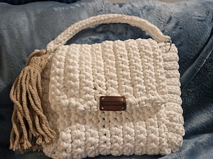 Geanta handmade, tricotata
