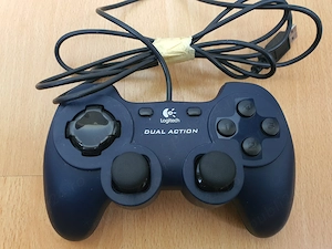 Gamepad Logitech Dual Action USB, Windows PC, Stare Excelenta, Functional