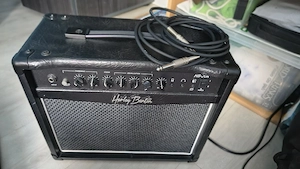 Set Muzical: Chitară Electrică Harley Benton ST-20HH Active SBK , Amplificator Harley Benton HB-20R 