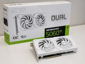 Placă Video ASUS RTX 5060 Ti DUAL OC 16GB Albă Nouă