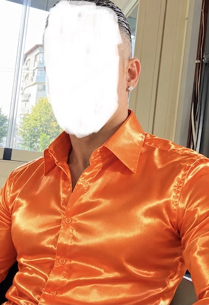 Pasiv elegant la cămașă mătasa pentru un cuplu sau bărbat elegant discret 