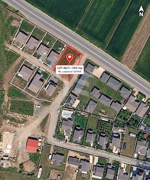 Teren intravilan 584 mp | Siminoc | Zona rezidentiala