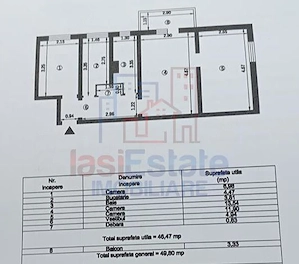 Apartament 3 camere zona Alexandru cel Bun - Minerva