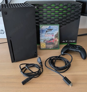 Xbox serie x console de jocuri cu controller și cabluri