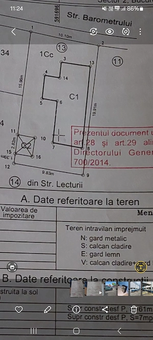 Casa de vânzare : Proiectate cu potential-Teren 200 mp și o casă de renovat