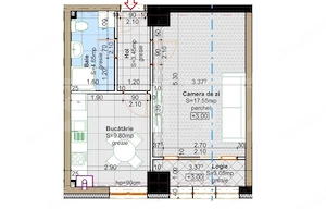 BLOC NOU !! Apartament 1 camere, 39.00 mp, La un SUPER PRET !!  - imagine 2